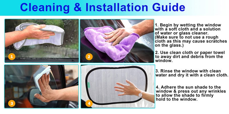 Little Chicks Static Cling Car Window Shades UPF 50+ Sun Protection - 2 Pack - Model CK103 - Image 5